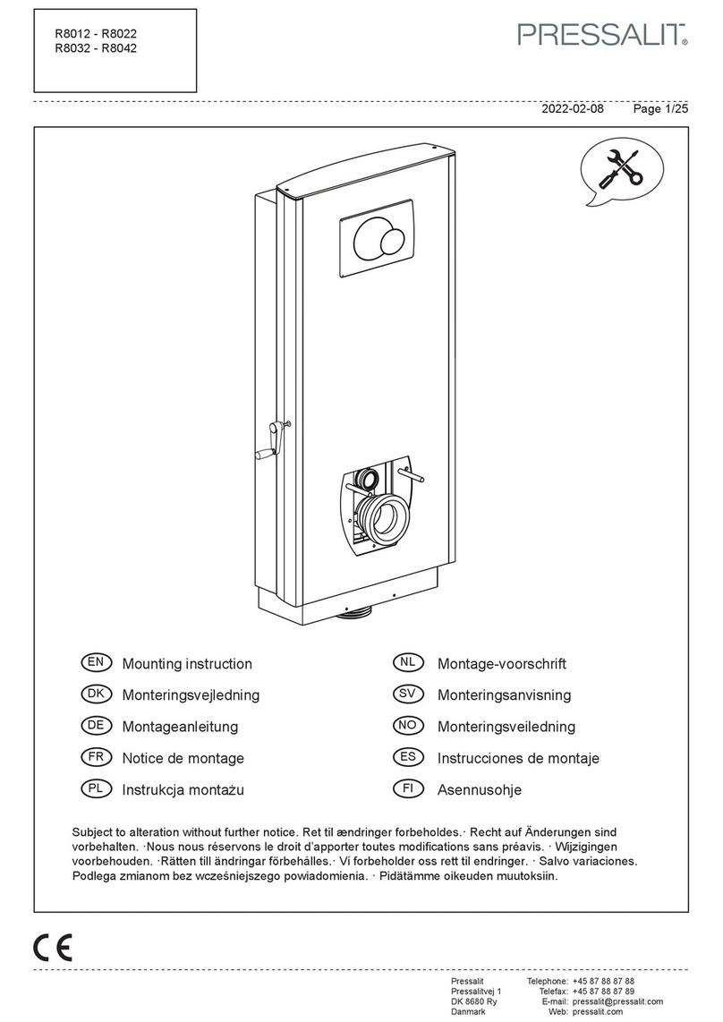 Pressalit R8012 User guide