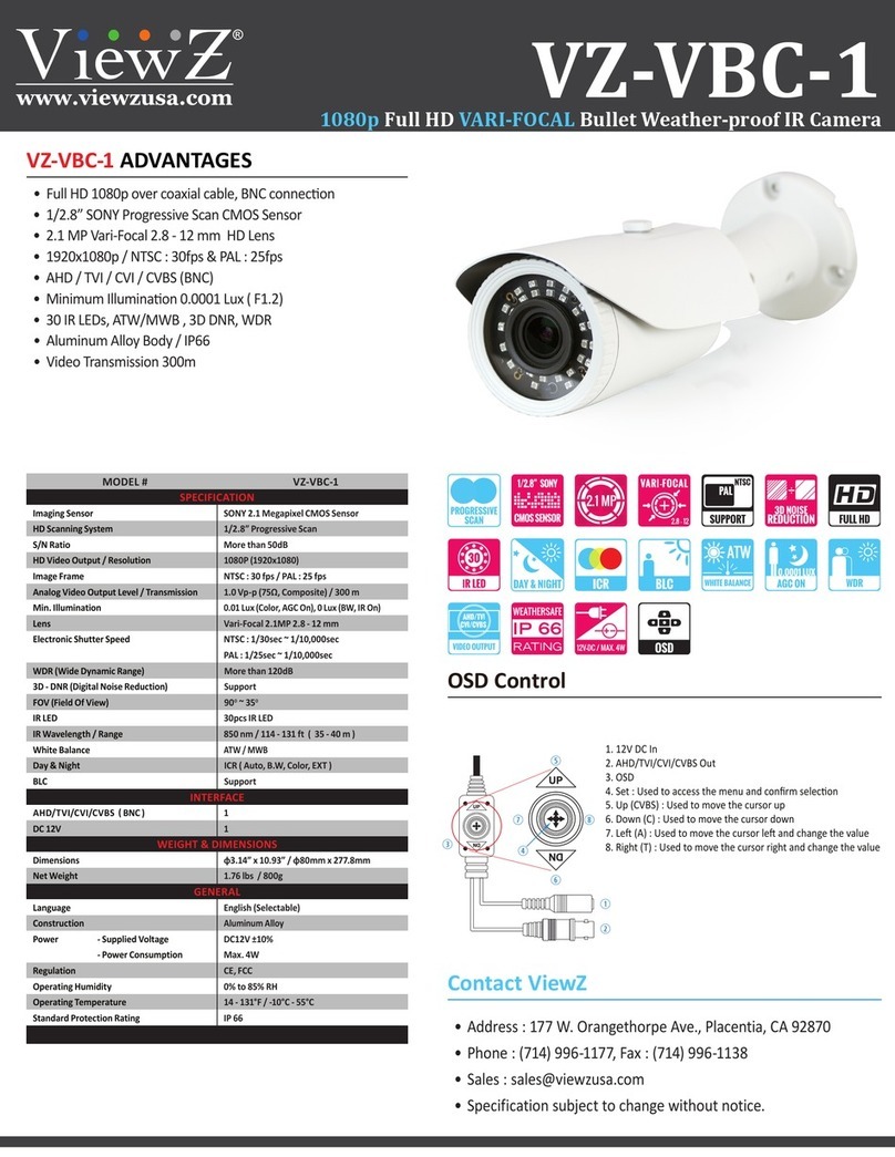ViewZ VZ-VBC-1 User manual