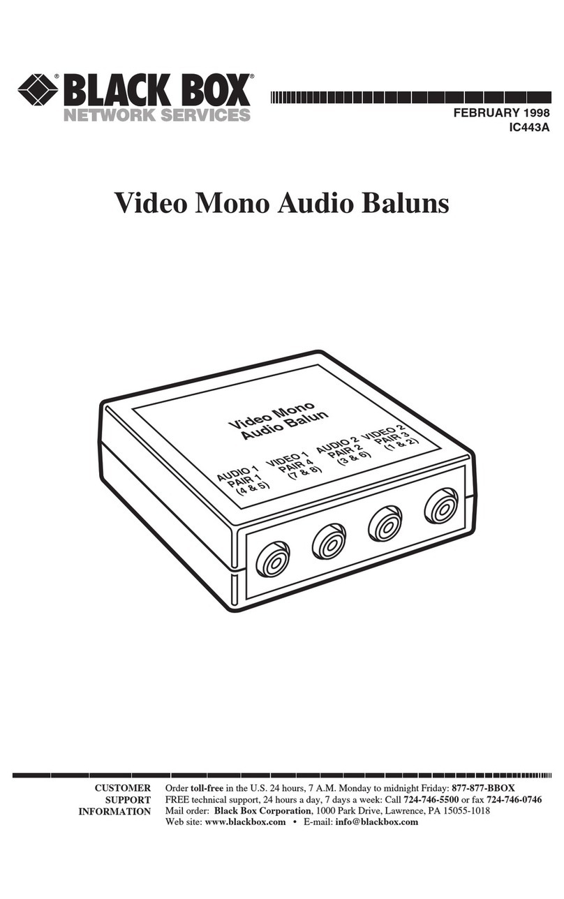 Black Box IC443A User manual
