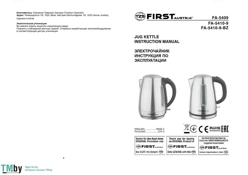 FIRST AUSTRIA FA-5409 instruction manual