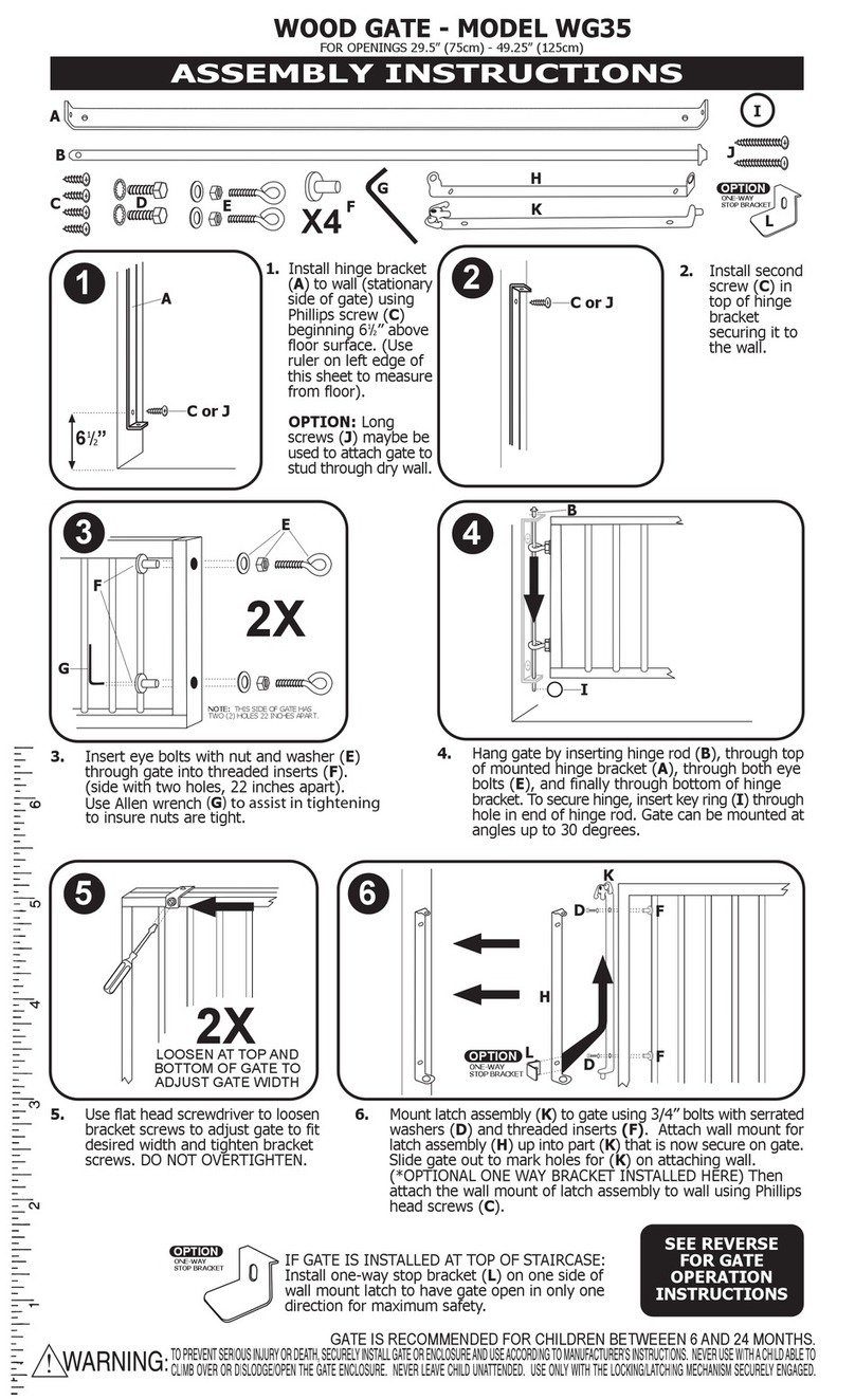 Cardinal Gates WG35 Assembly instructions