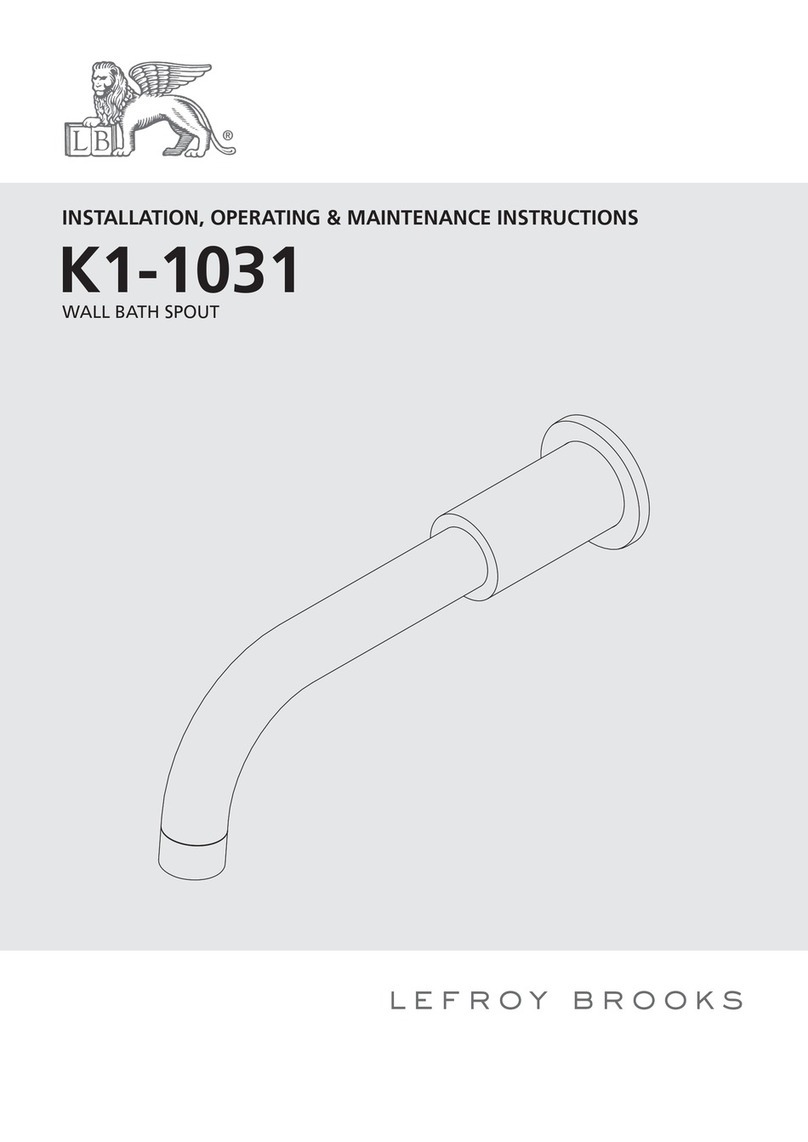 Lefroy Brooks K1-1031 Assembly instructions Lefroy Brooks K1-1031 Assembly instructions