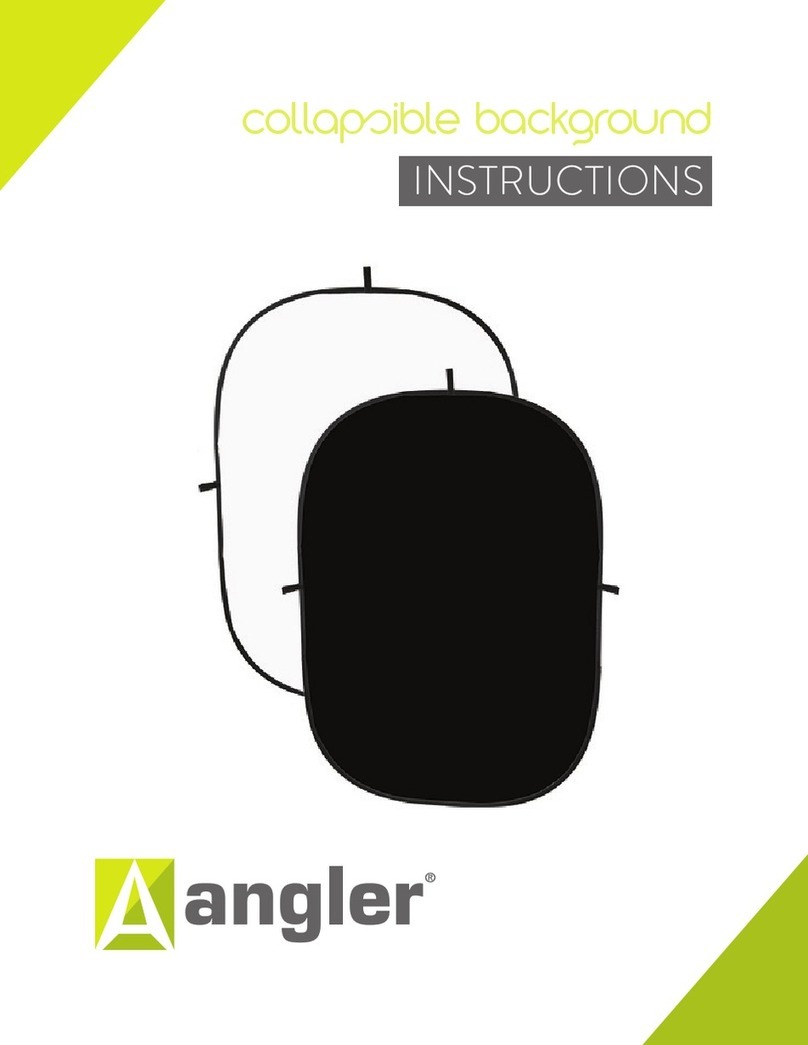 Angler Collapsible Background 2254-BW-57II User manual