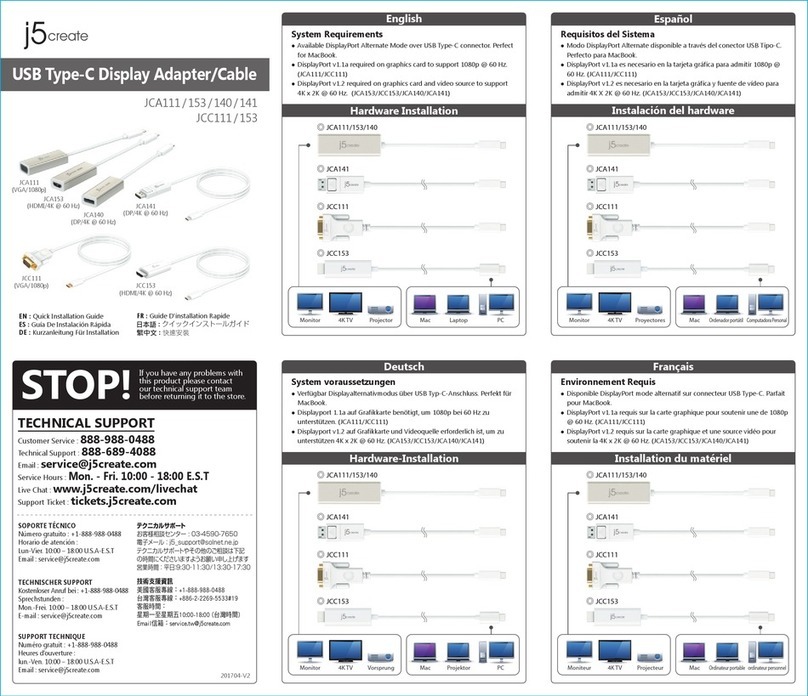 j5 create JCC111 User manual