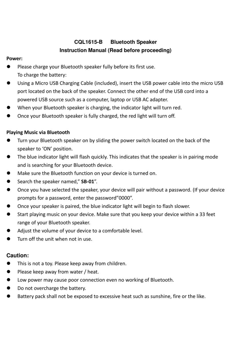 Conquer CQL1615-B User manual Conquer CQL1615-B User manual