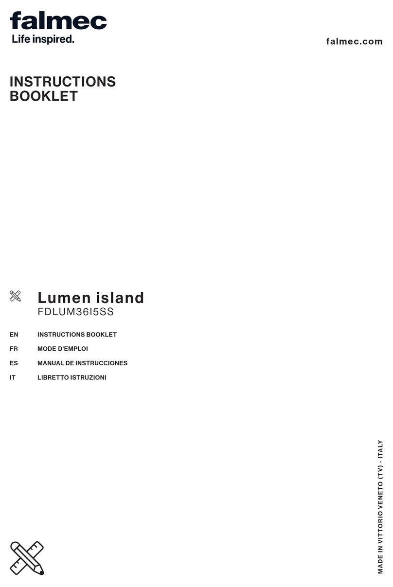 FALMEC Lumen island FDLUM36W5SS-R User manual