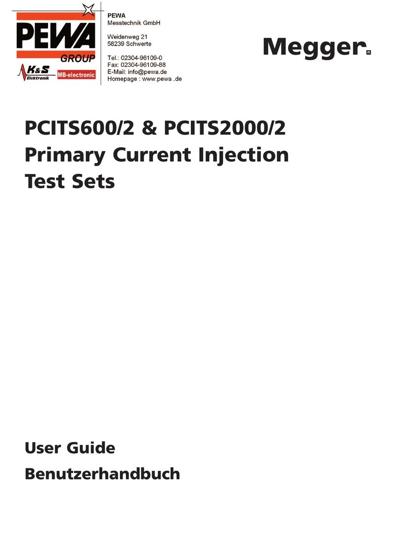 PEWA Megger PCITS600/2 user guide