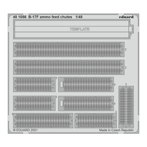 Eduard B-17F ammo feed chutes User manual