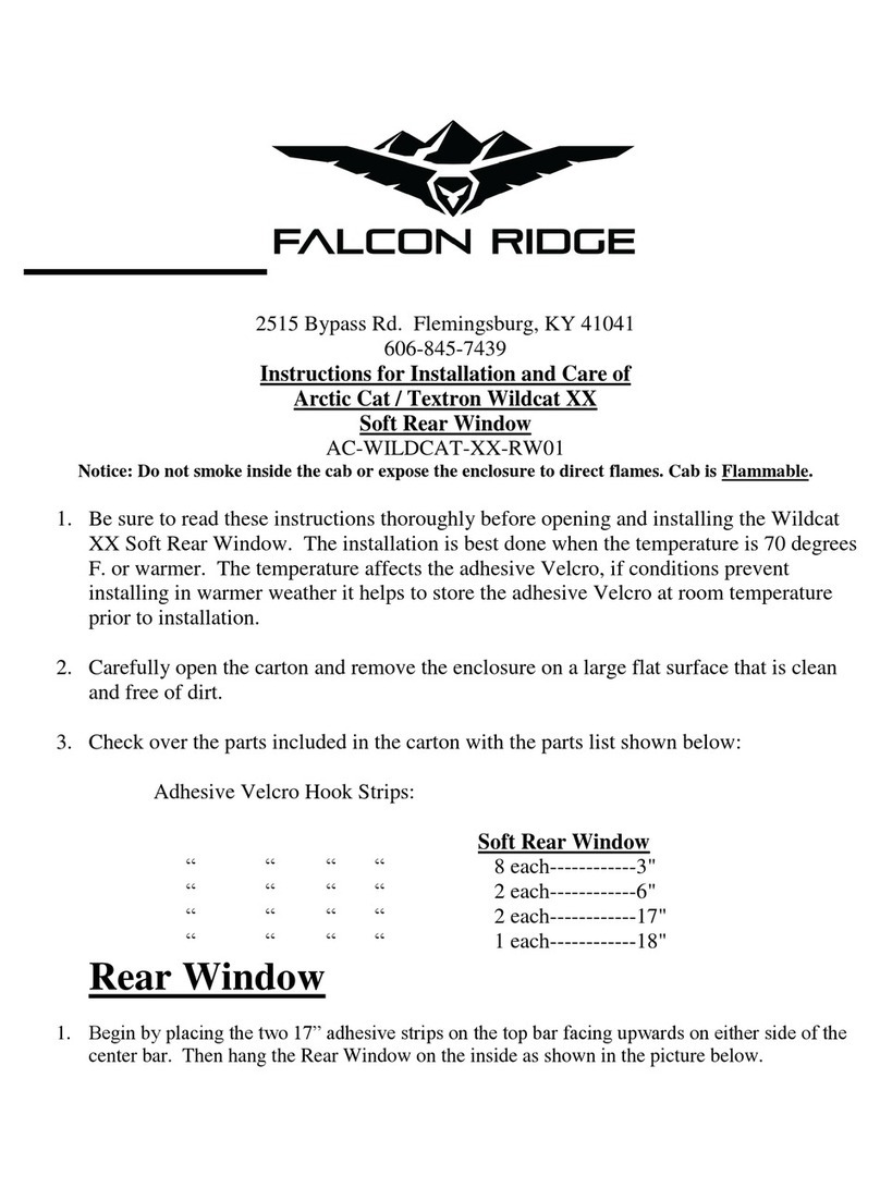 FALCON RIDGE AC-WILDCAT-XX-RW01 Installation manual FALCON RIDGE AC-WILDCAT-XX-RW01 Installation manual