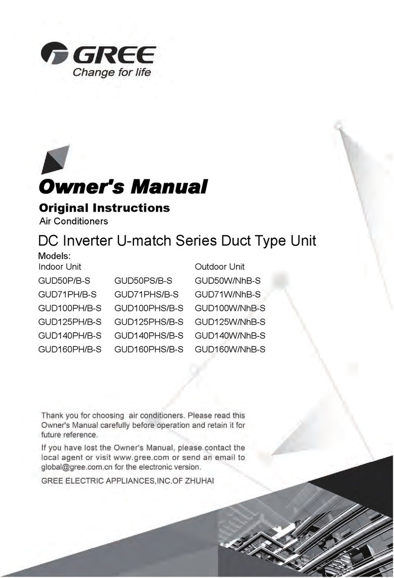 Gree GUD50P/B-S User manual