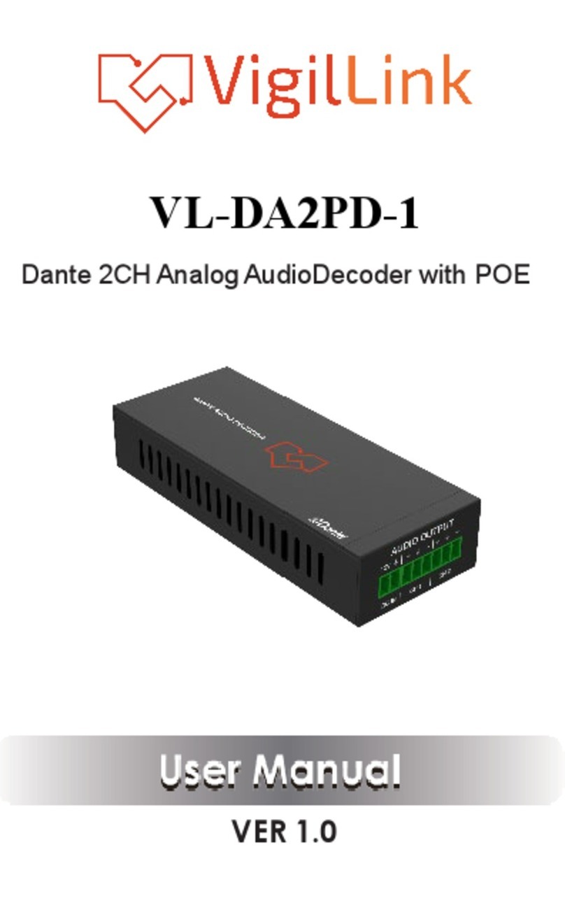 VigilLink VL-DA2PD-1 User manual VigilLink VL-DA2PD-1 User manual