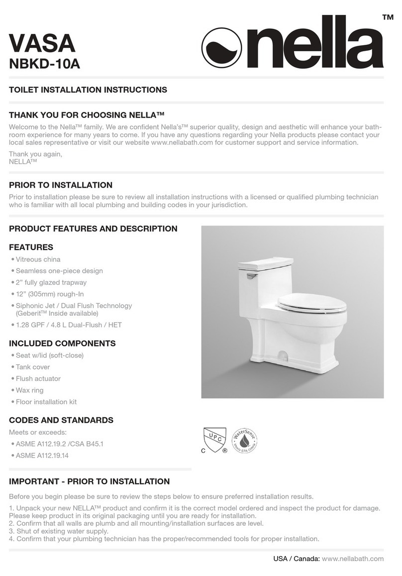 nella VASA NBKD-10A installation instructions