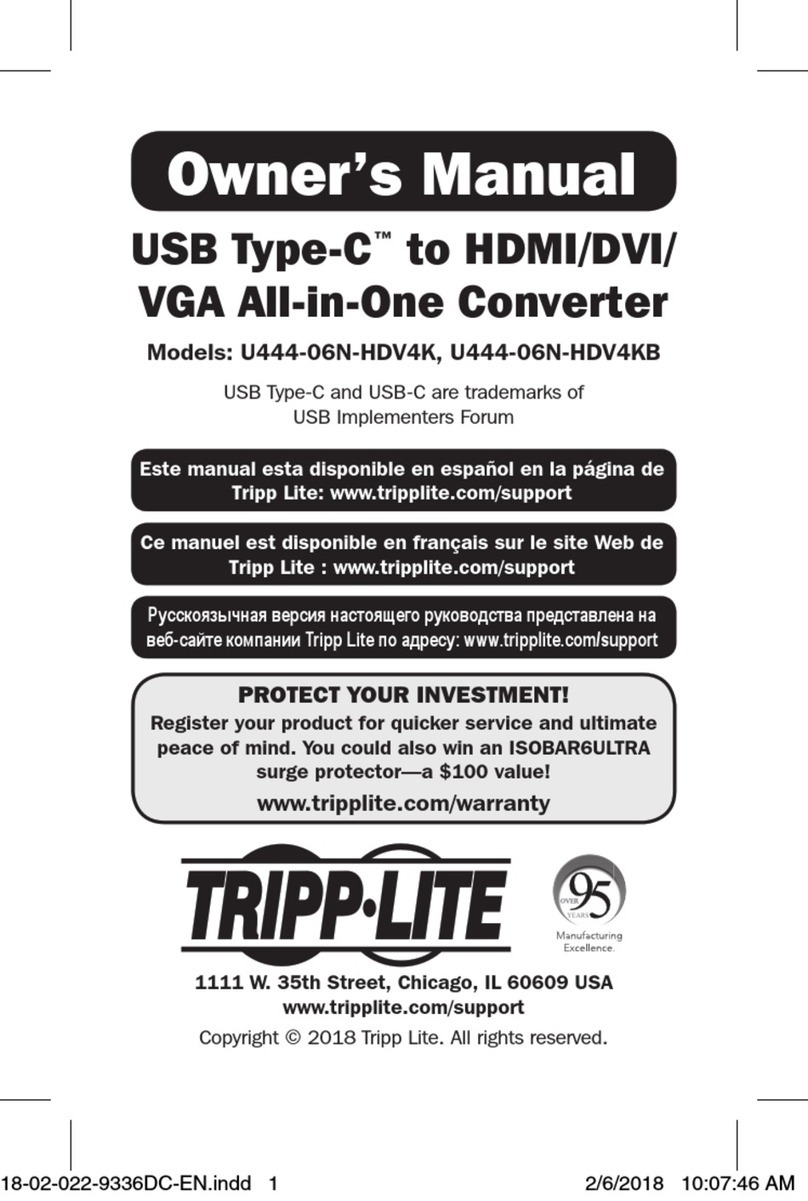 Tripp Lite U444-06N-HDV4K User manual