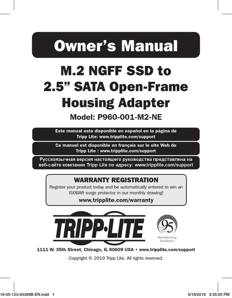Tripp Lite P960-001-M2-NE owner's manual