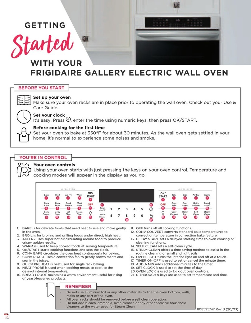 Frigidaire FGEW2765PF Getting started
