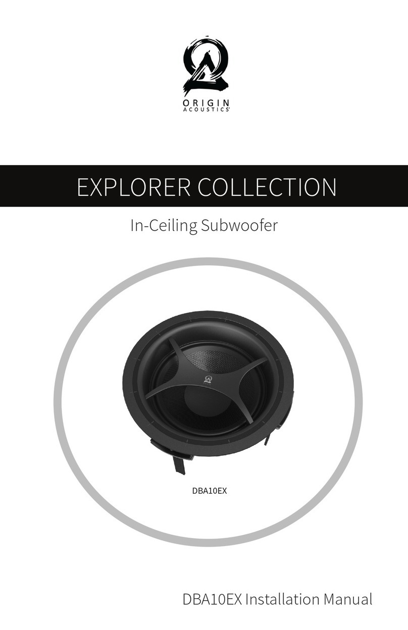 Origin Acoustics EXPLORER DBA10EX installation manual