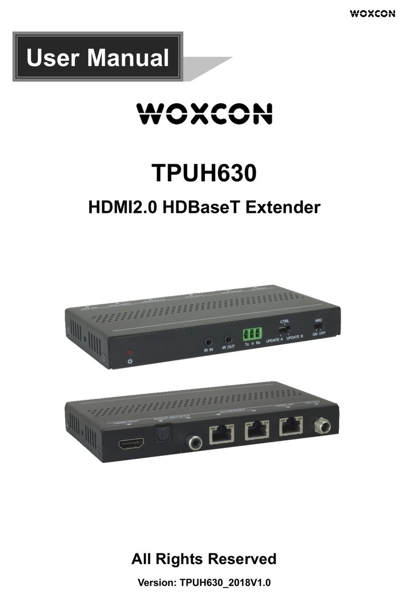 Woxcon TPUH630 user manual