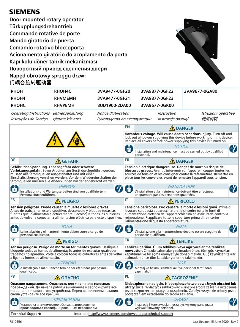 Siemens RHOH quick start guide