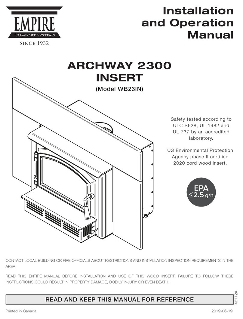 Empire Comfort Systems ARCHWAY 2300 INSERT Installation and operation manual