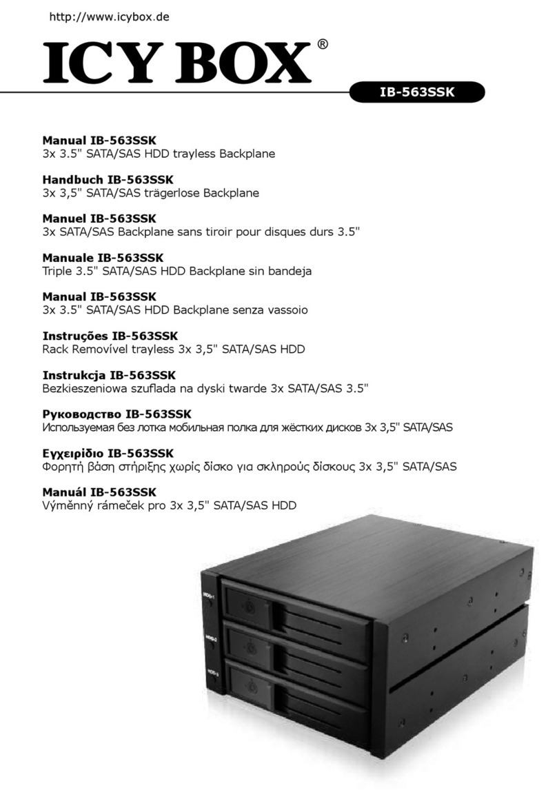 RaidSonic Technology ICY BOX IB-563SSK manual