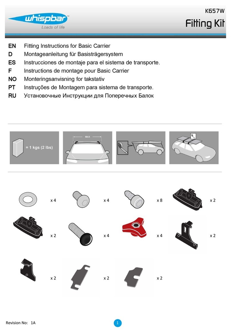 Whispbar K657W Fitting instructions Whispbar K657W Fitting instructions