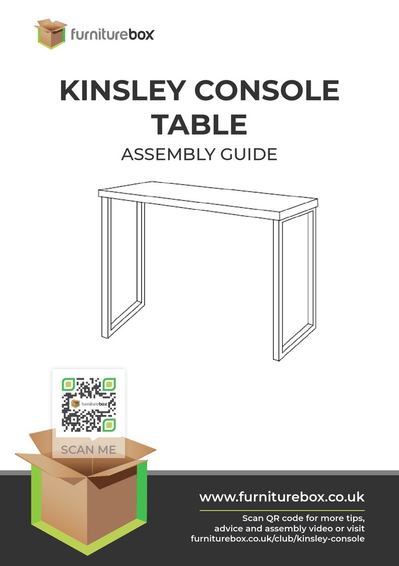 FURNITUREBOX KINSLEY User manual FURNITUREBOX KINSLEY User manual