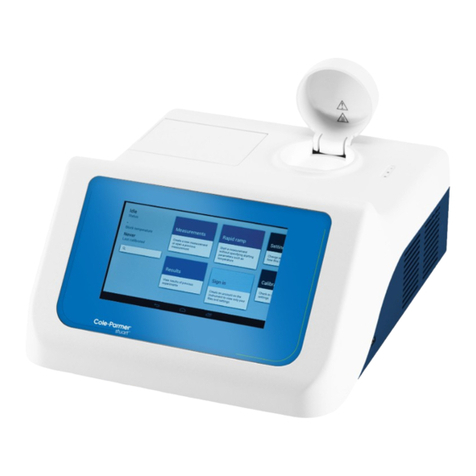 Cole Parmer Melting Point S MP-800D Series User manual