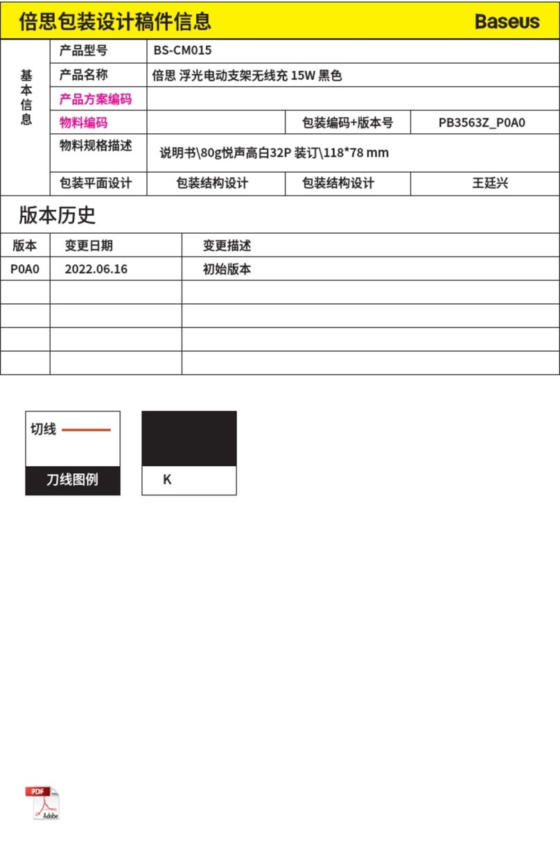 Baseus BS-CM015 user manual