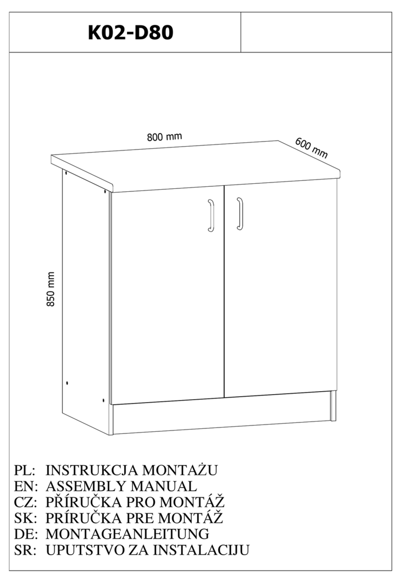 GALA MEBLE K02-D80 Assembly manual