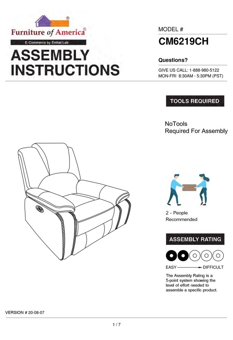 Furniture of America CM6219CH Assembly instructions