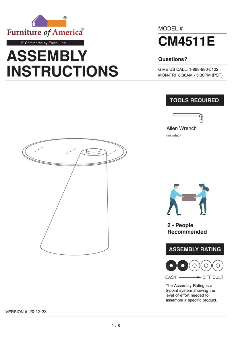 Furniture of America CM4511E Assembly instructions