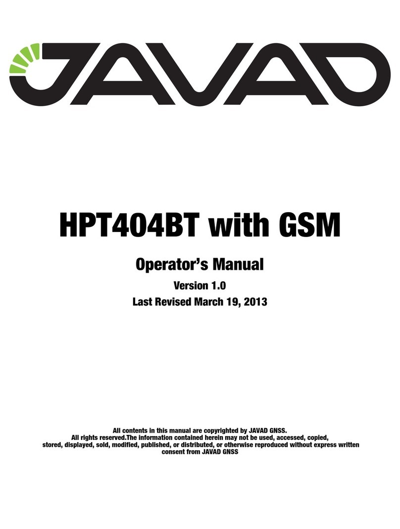 Javad HPT404BT JL Operator's manual