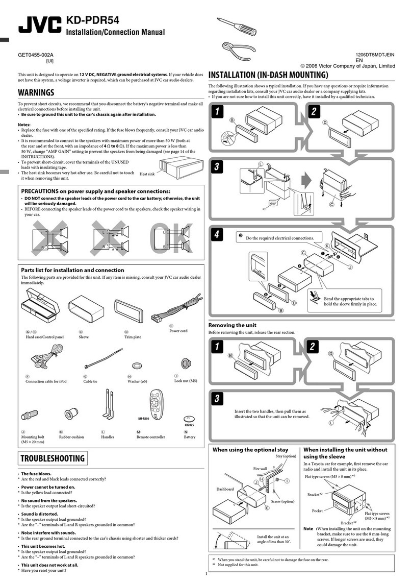 JVC KD-PDR54 Guide