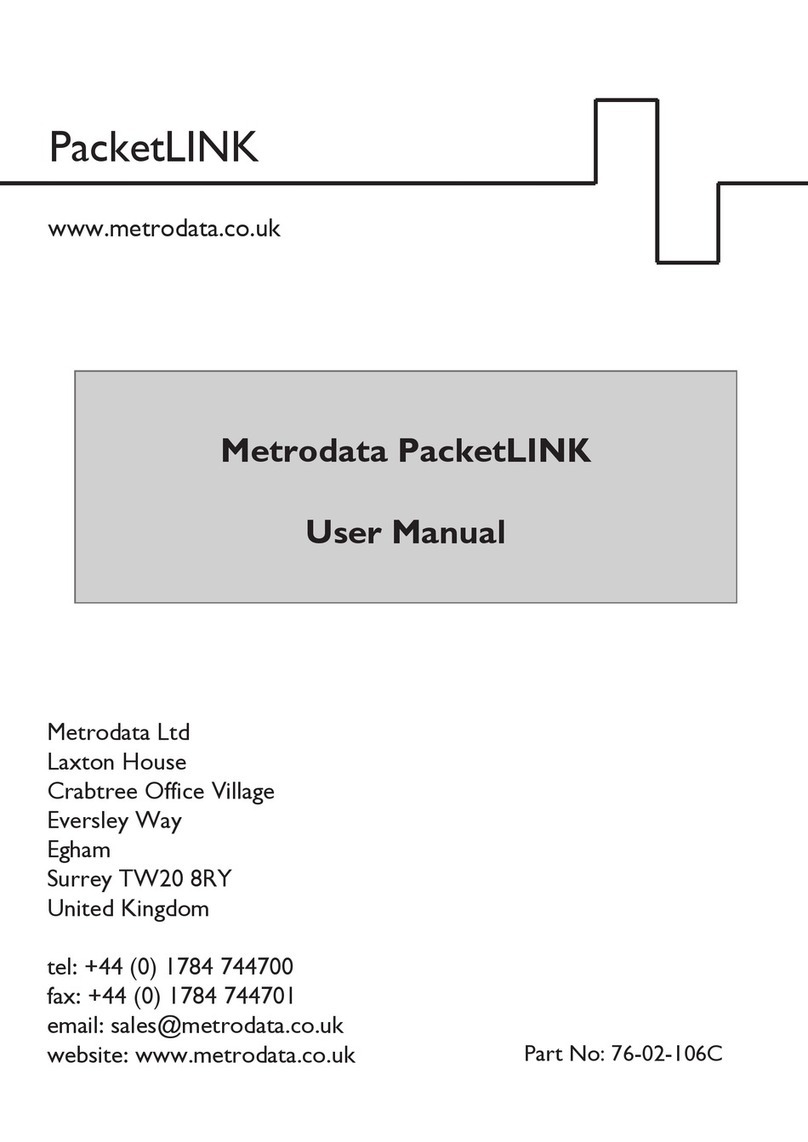 Metrodata PacketLINK user manual Metrodata PacketLINK user manual