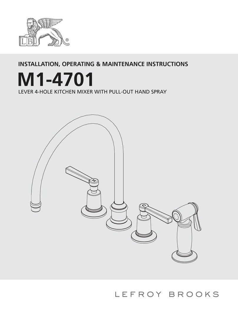 Lefroy Brooks M1-4701 Assembly instructions