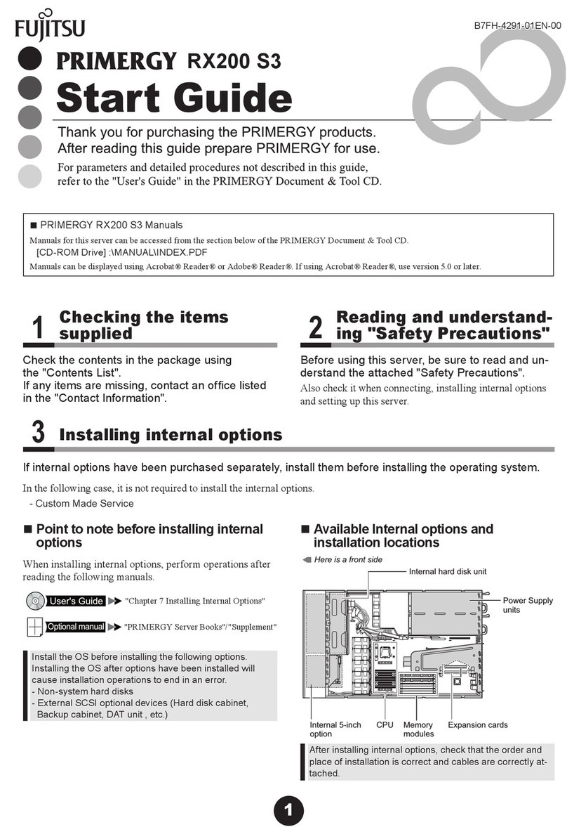 Fujitsu PRIMERGY RX200 S3 Guide