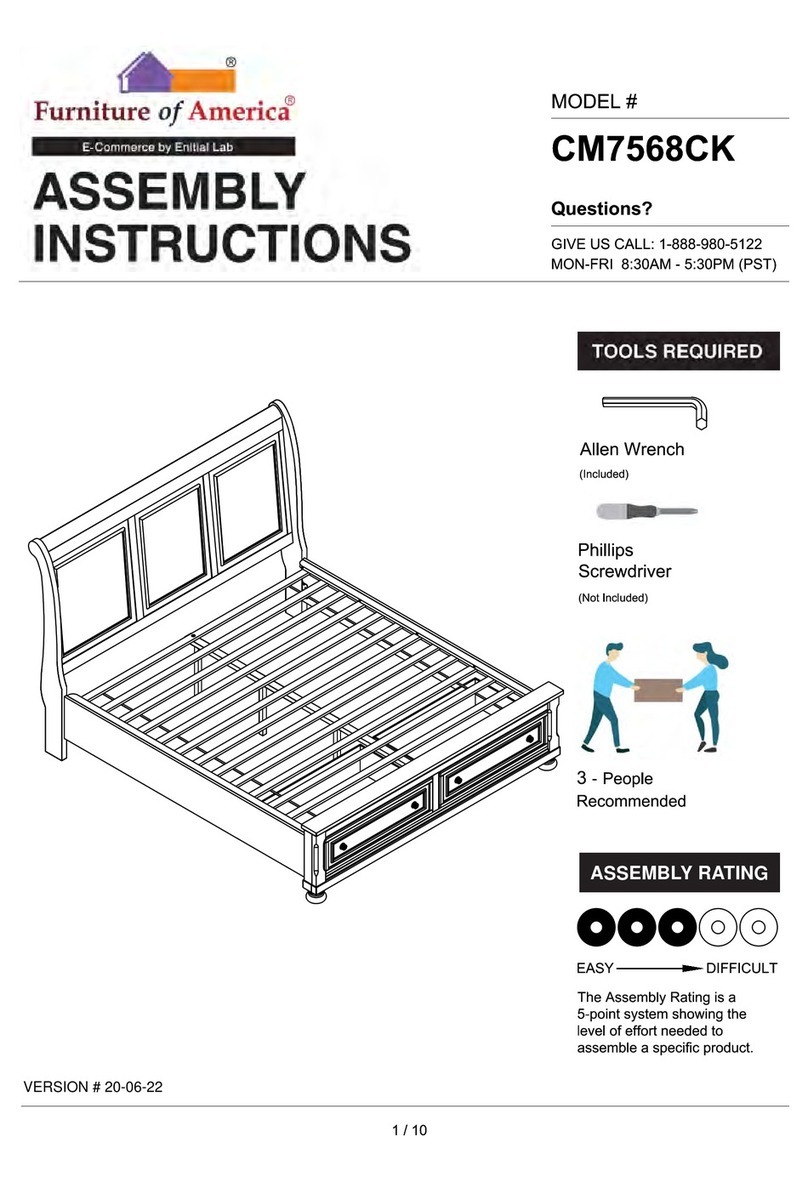 Furniture of America Wells CM7568CK User manual