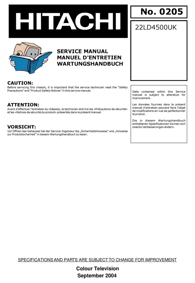 Hitachi 22LD4500UK Service manual