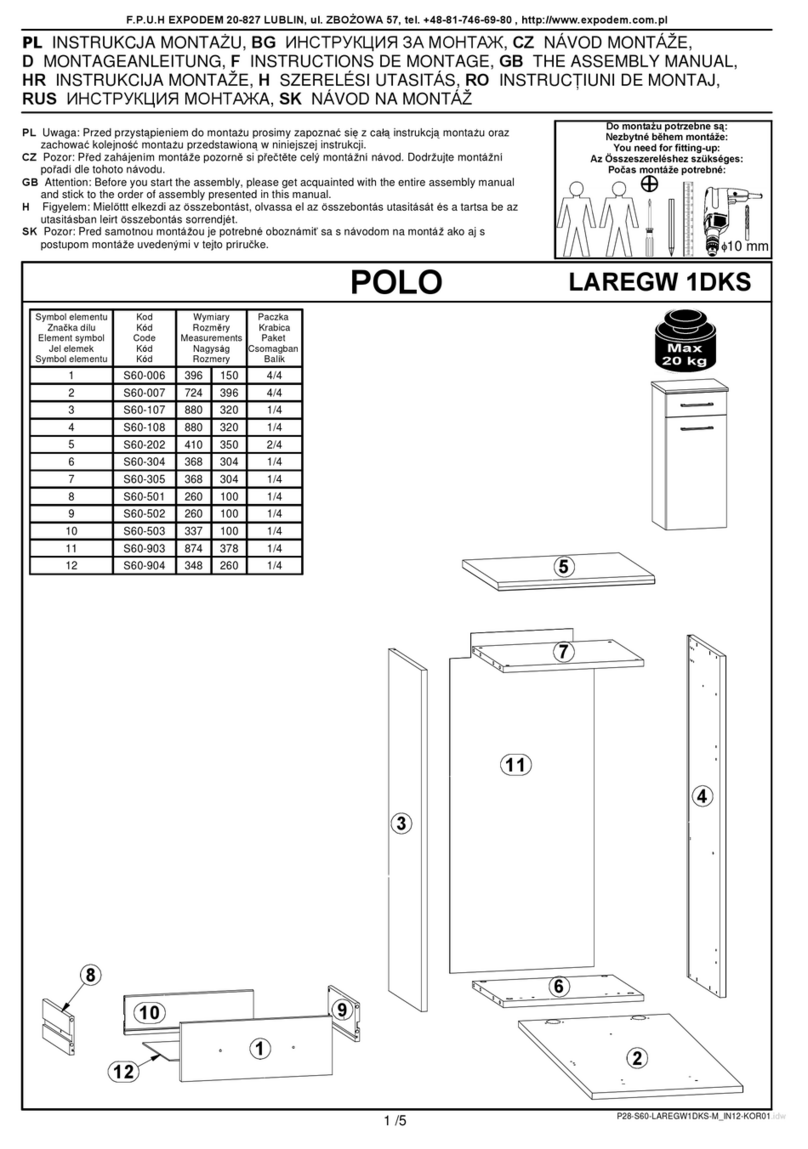 BRW POLO LAREGW 1DKS User manual