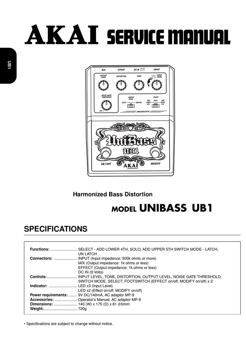 Akai UniBass UB1 Service manual