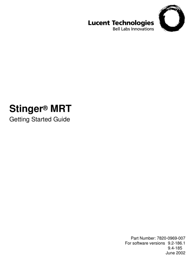 Lucent Technologies Stinger MRT Getting started guide
