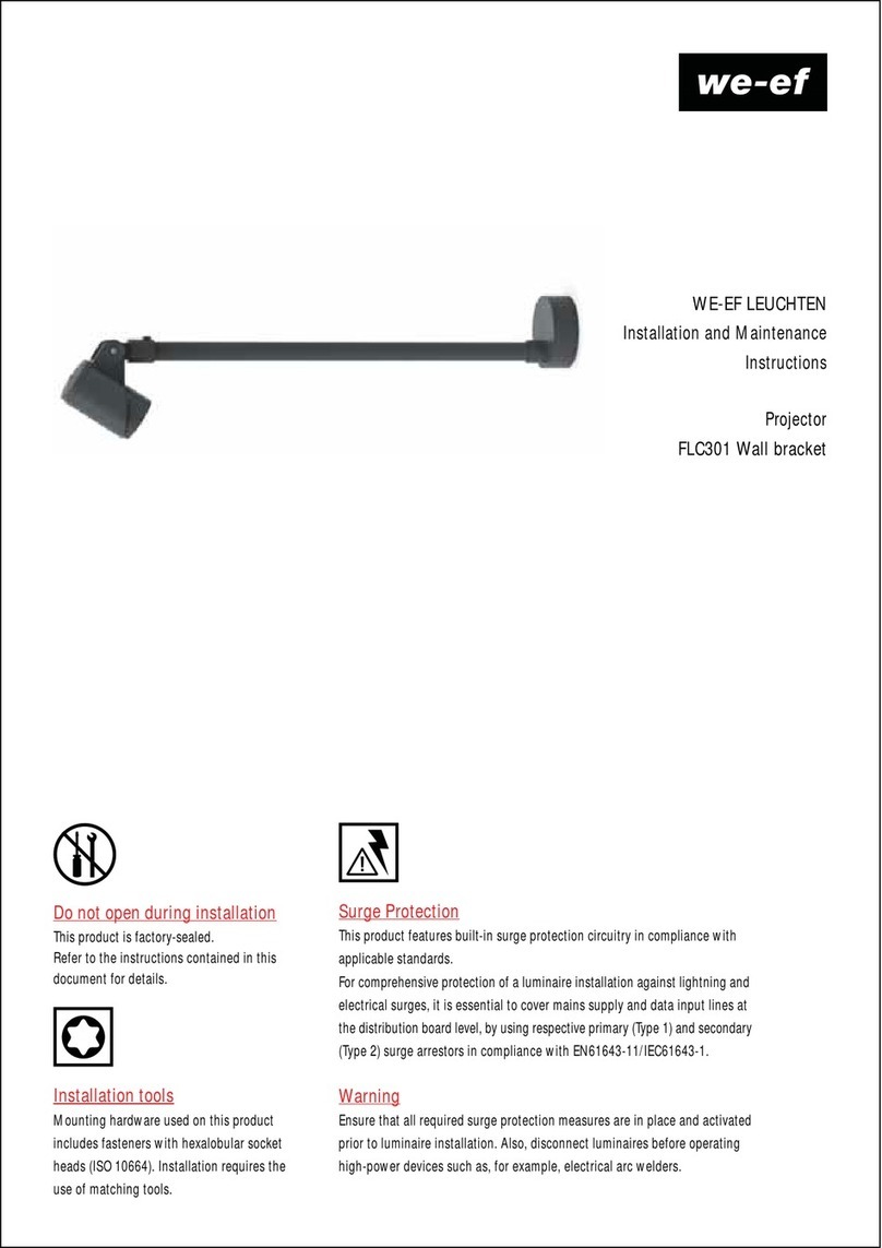 WE-EF FLC301 Installation and maintenance instructions