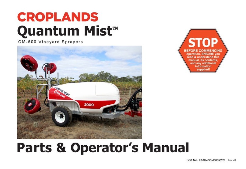 Croplands Quantum Mist QM-500 PARTS & OPERATORS MANUAL