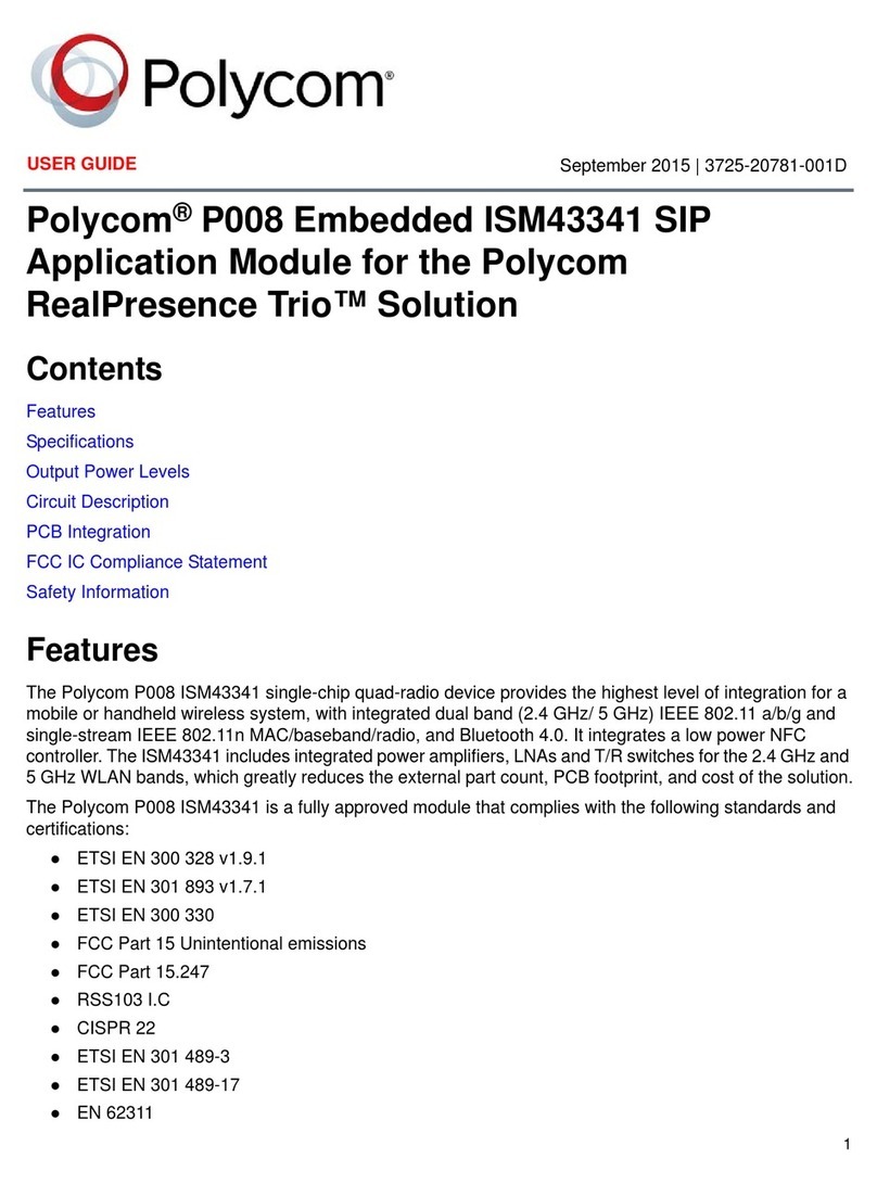 Polycom P008 ISM43341 user guide