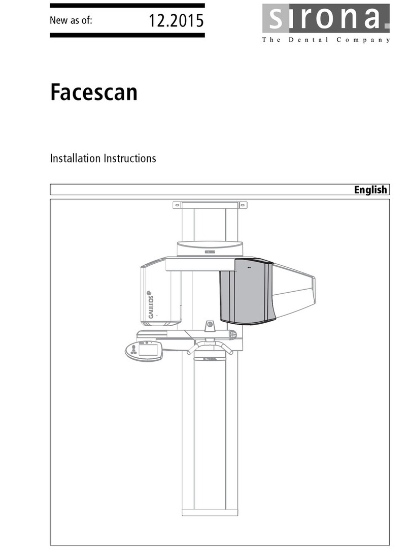 Sirona Facescan User manual