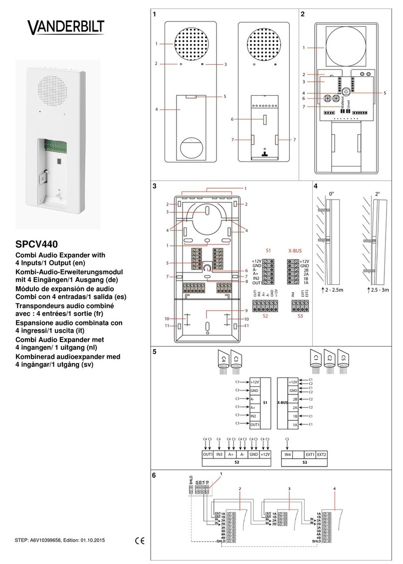 Vanderbilt SPCV440 manual