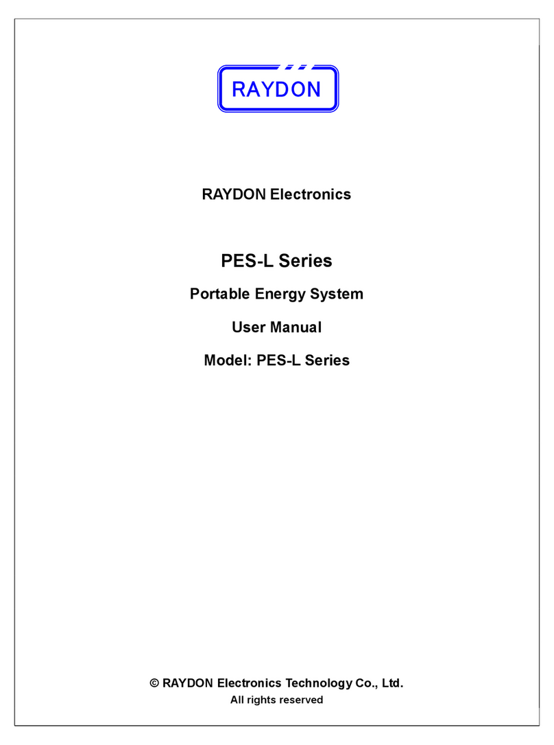 Raydon PES-L Series user manual