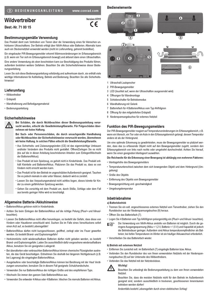 Conrad 71 00 15 User manual