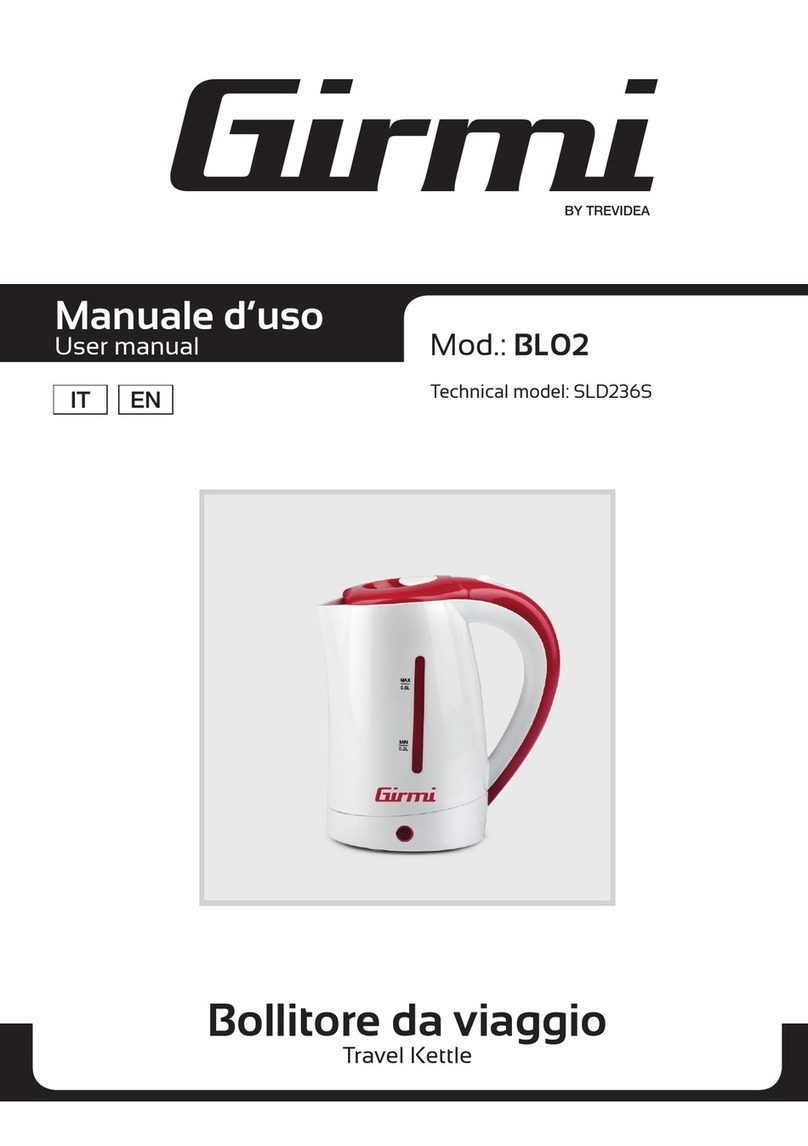 TREVIDEA Girmi BL02 user manual