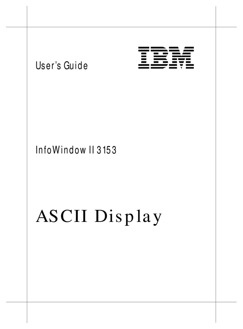 IBM InfoWindow II 3153 User manual